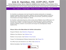 Tablet Screenshot of drkirkhamilton.ca